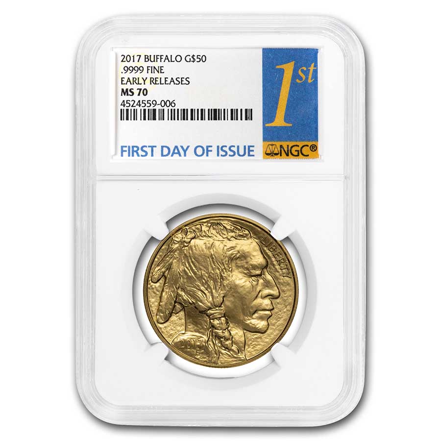 Buy 2017 1 oz Gold Buffalo MS-70 NGC (First Day of Issue)