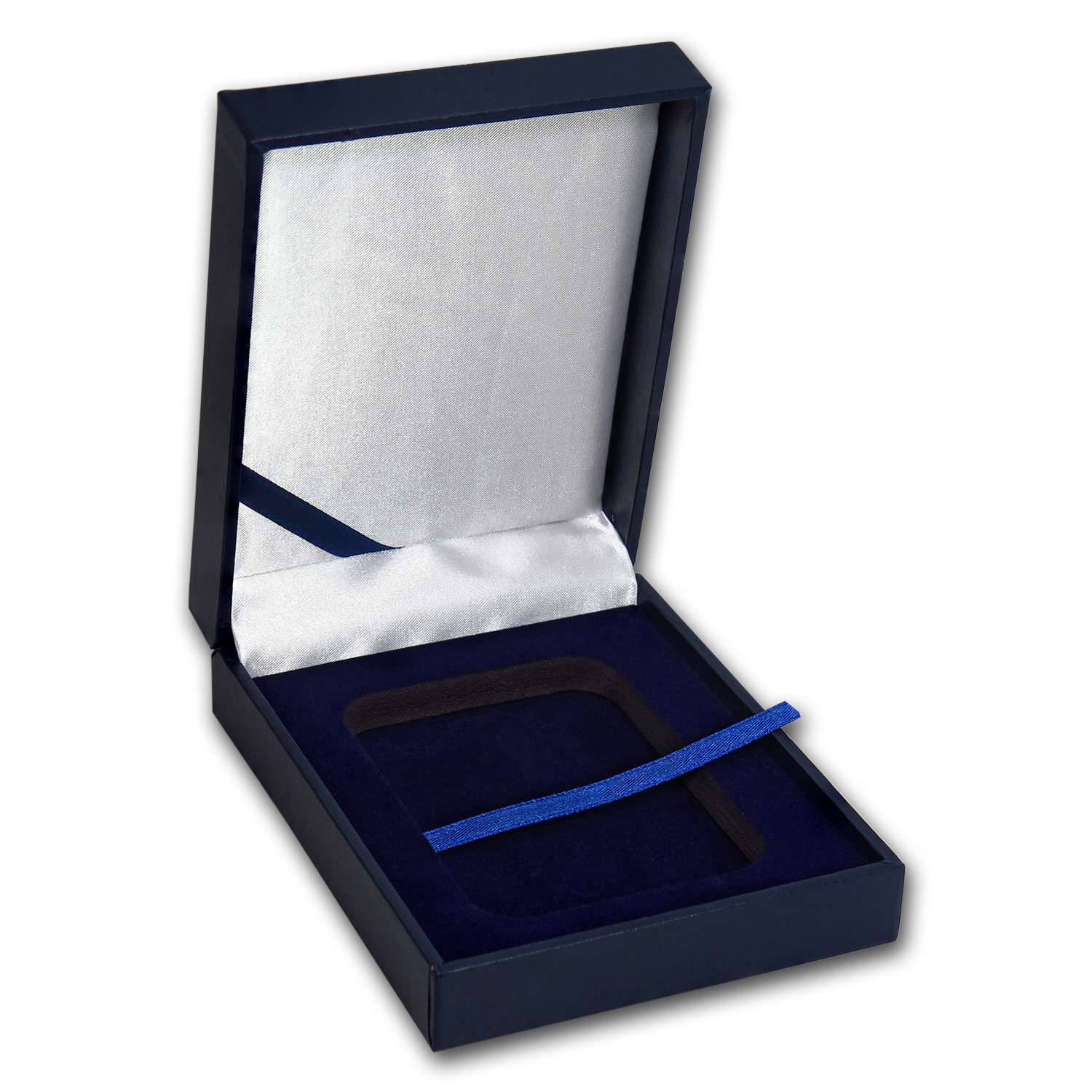 Buy Blue Leatherette Display Box - Single Slab