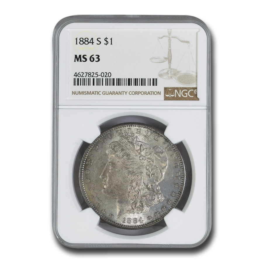 Buy 1884-S Morgan Dollar MS-63 NGC - Click Image to Close