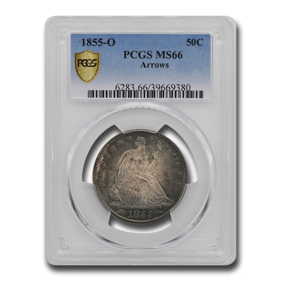 Buy 1855-O Liberty Seated Half Dollar MS-66 PCGS (Arrows)
