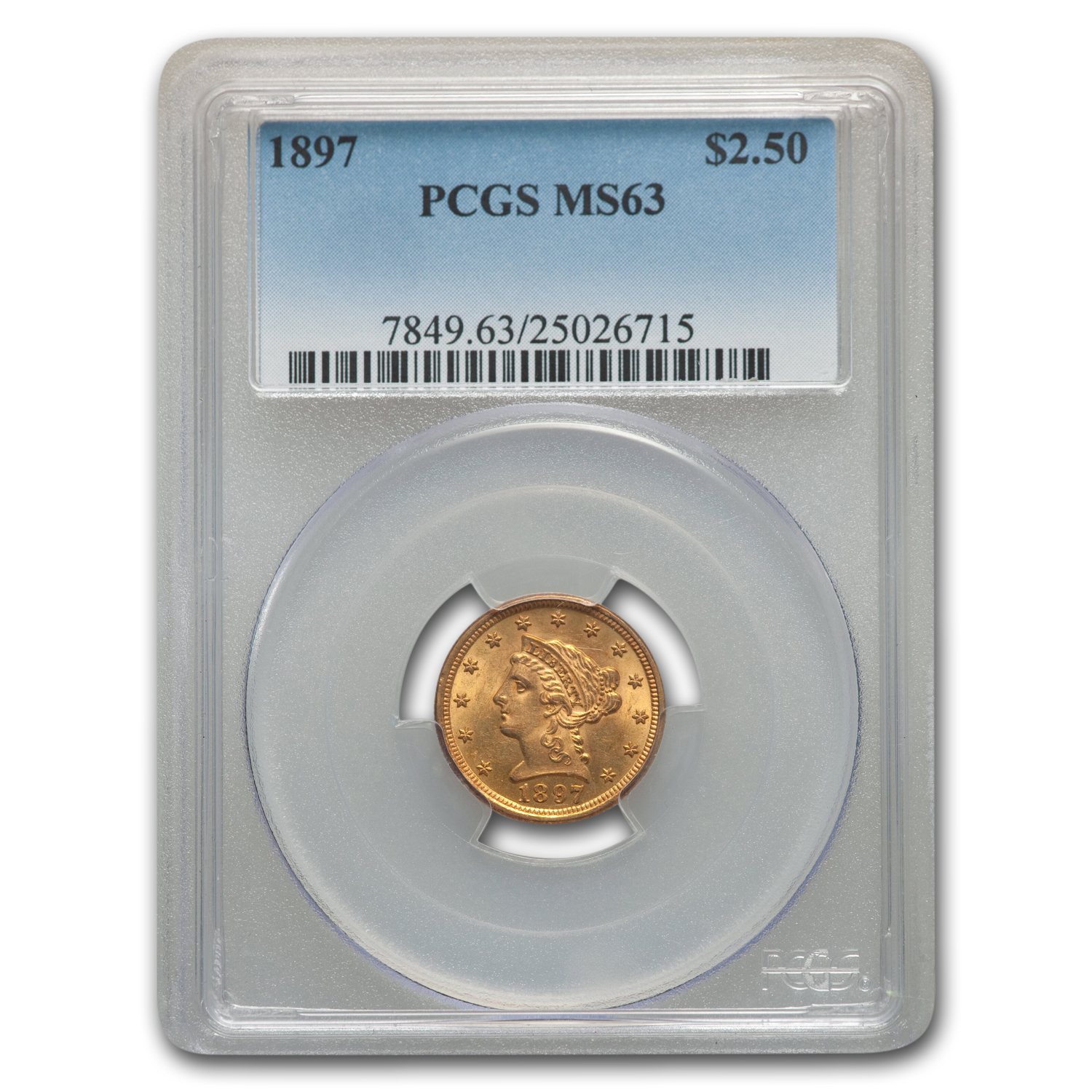 Buy 1897 $2.50 Liberty Gold Quarter Eagle MS-63 PCGS