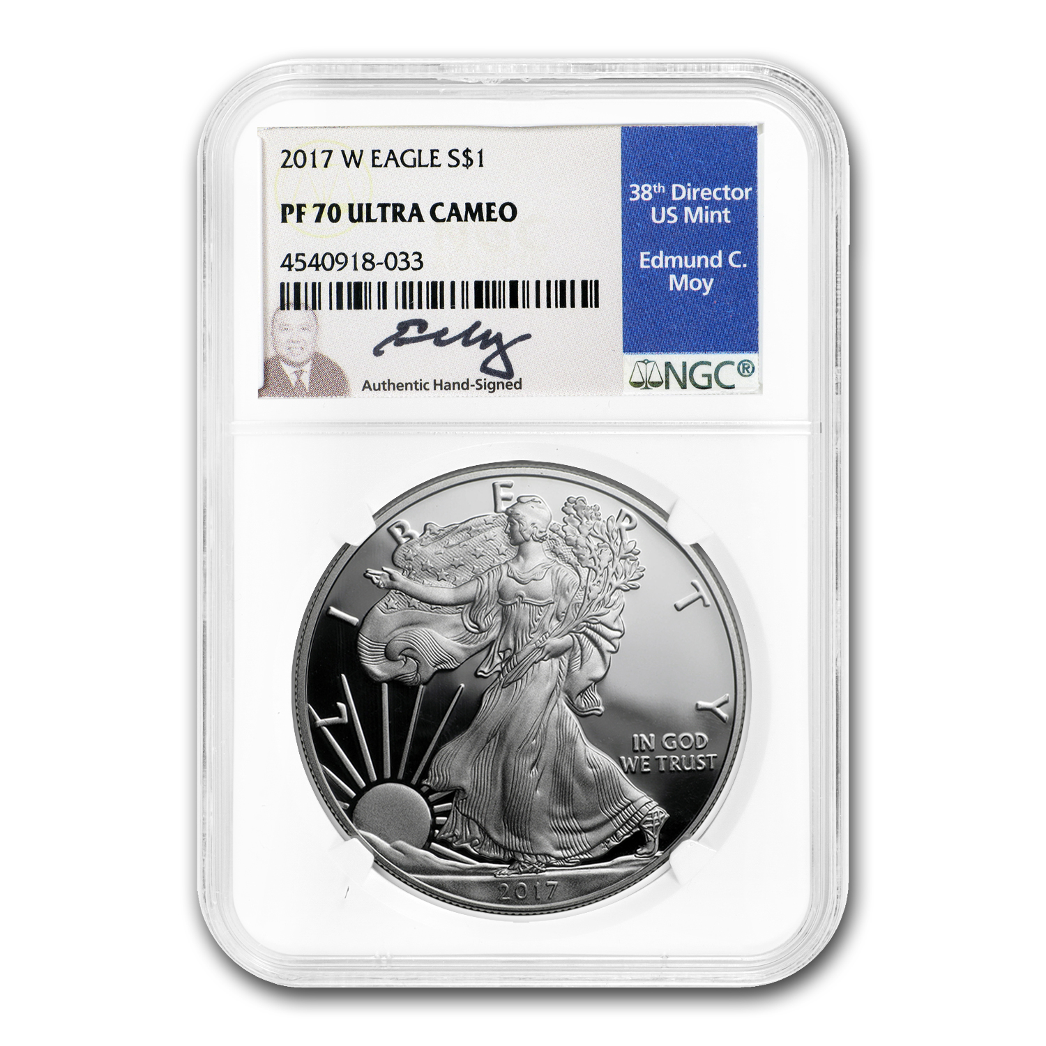Buy 2017-W Proof American Silver Eagle PF-70 NGC (Moy) - Click Image to Close