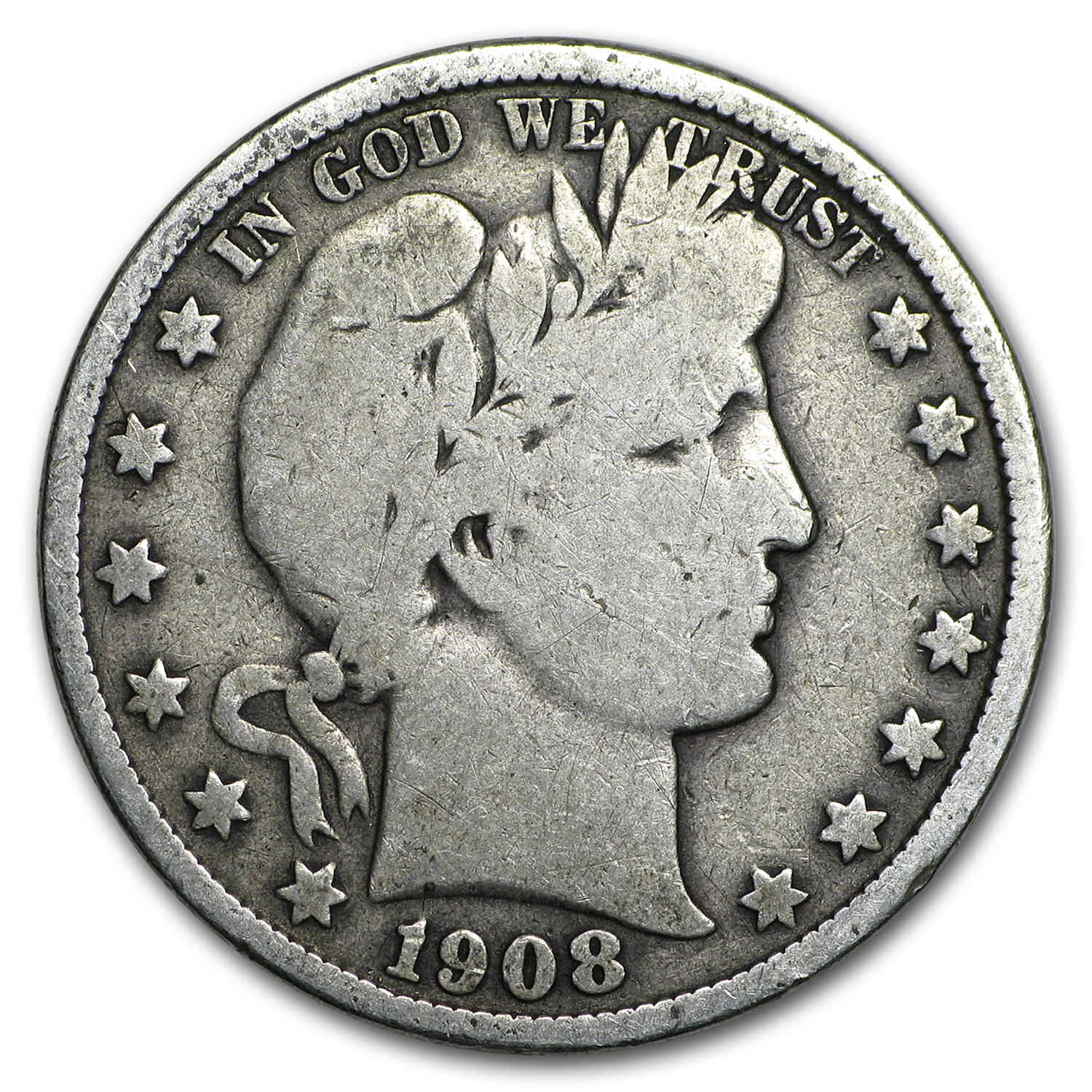 Buy 1908 Barber Half Dollar VG