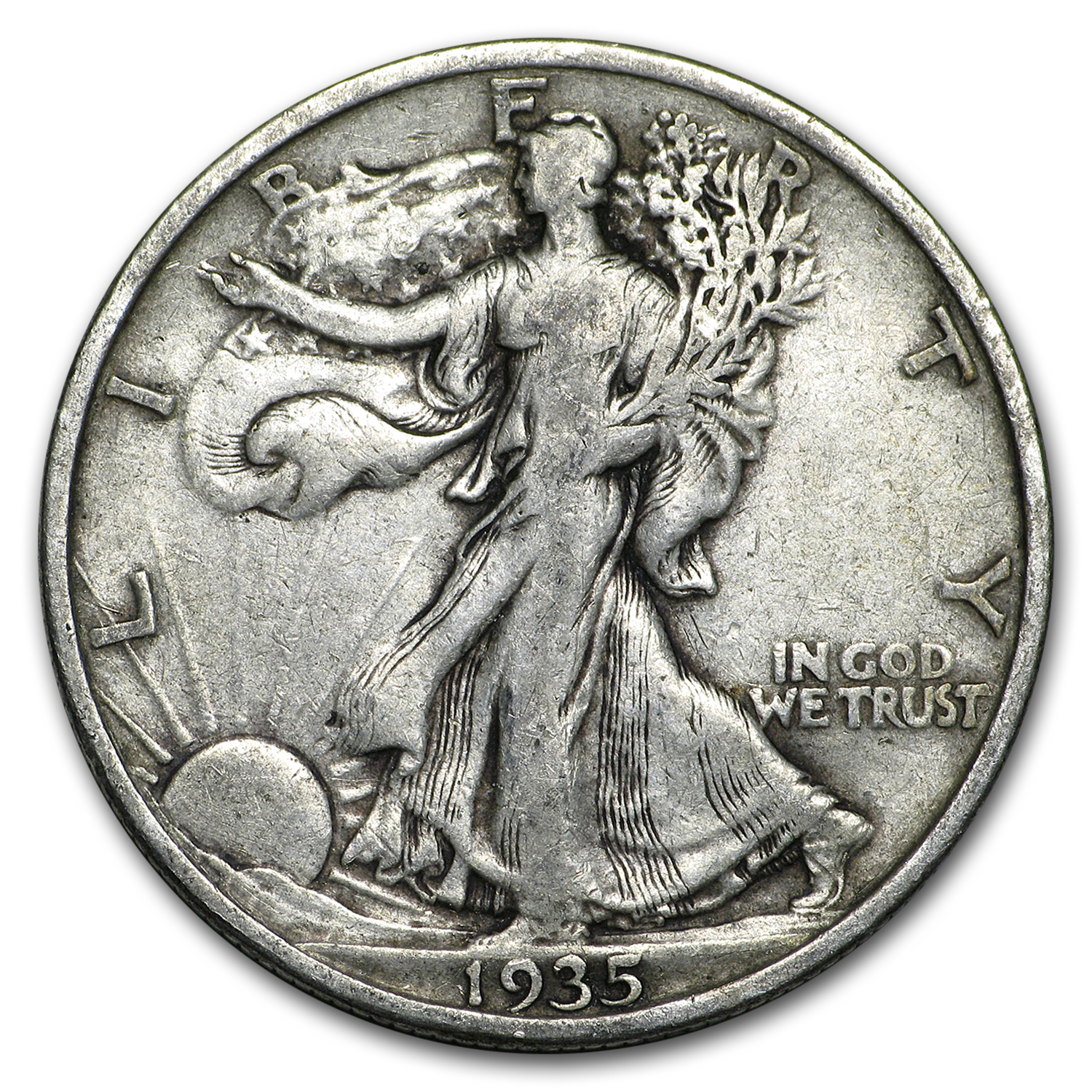 Buy 1935 Walking Liberty Half Dollar VG/VF