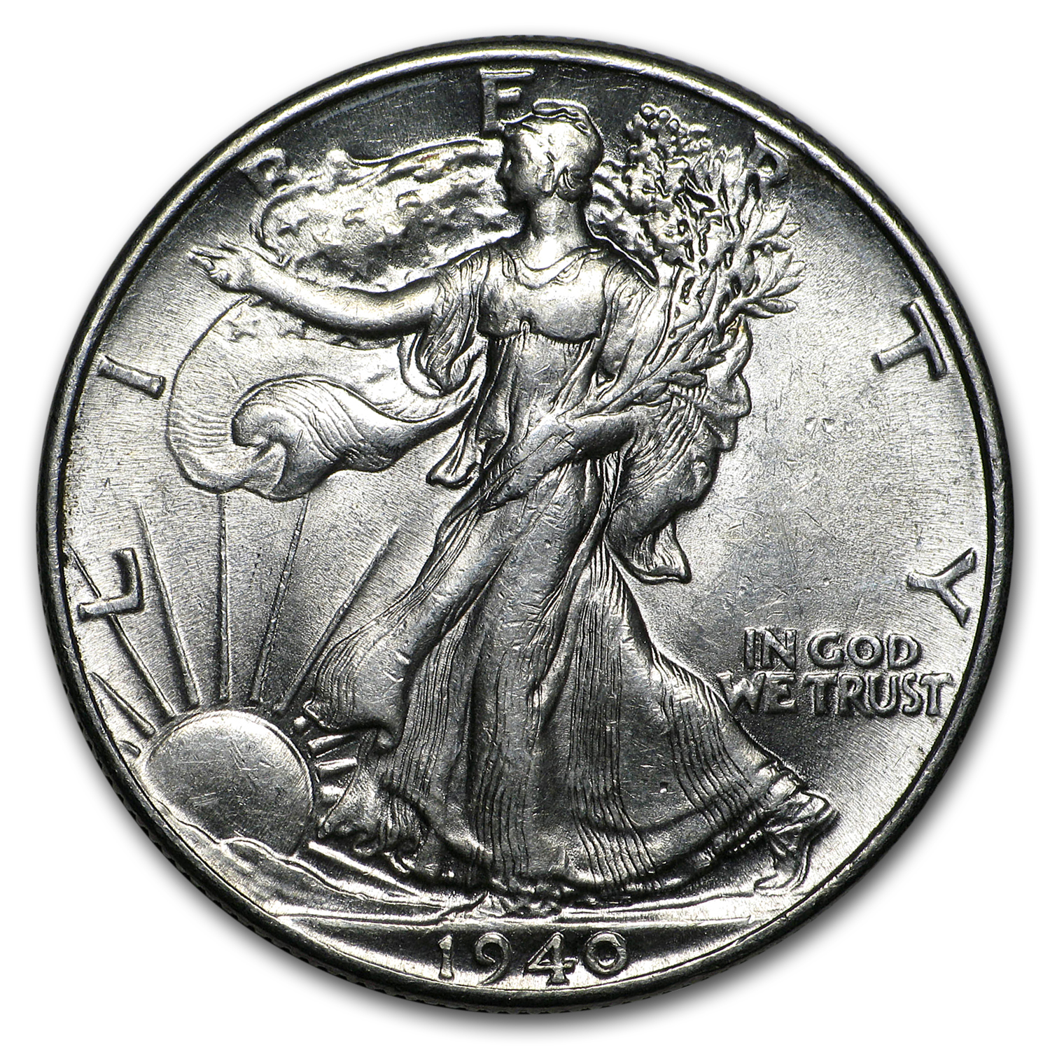 Buy 1940 Walking Liberty Half Dollar AU