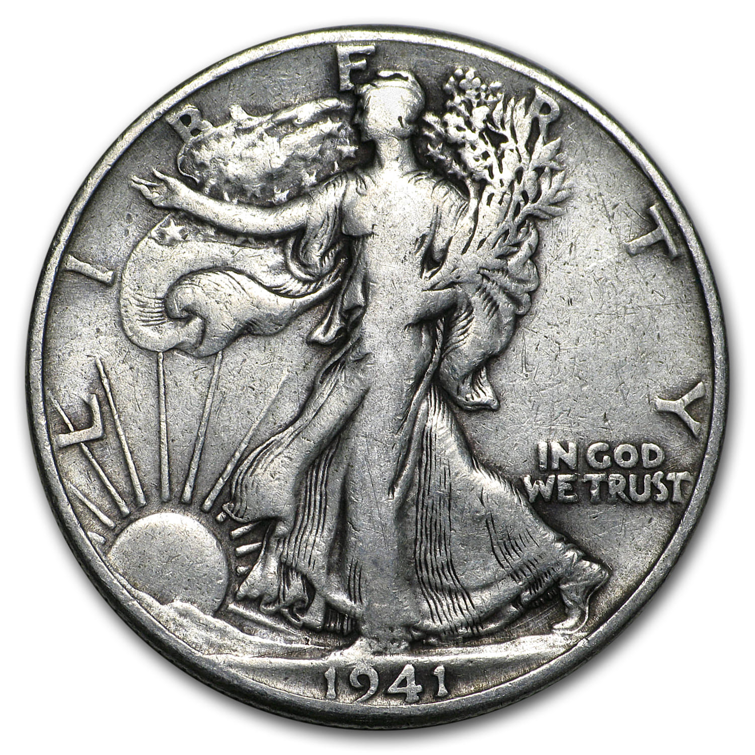 Buy 1941 Walking Liberty Half Dollar VG/VF