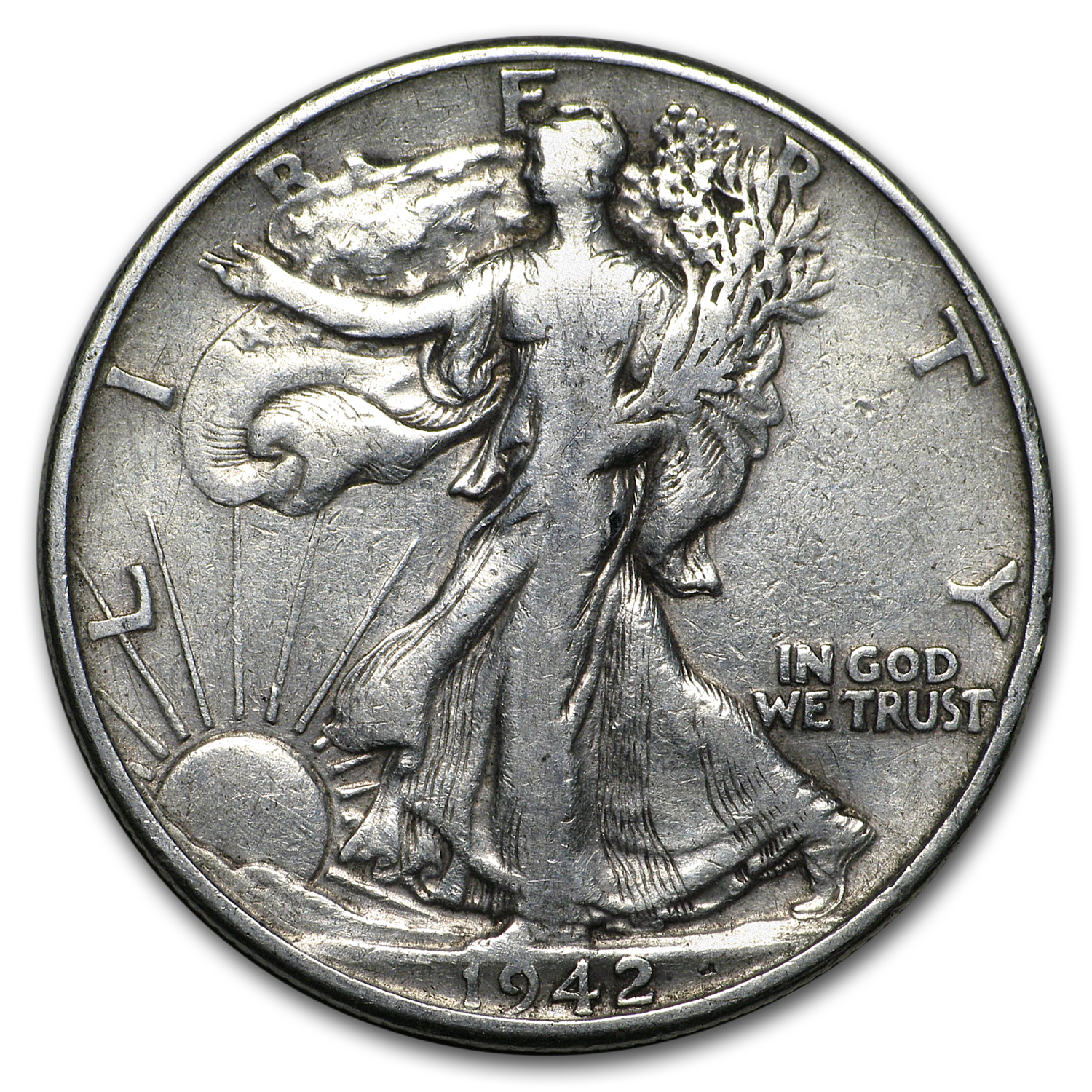 Buy 1942 Walking Liberty Half Dollar Fine/VF
