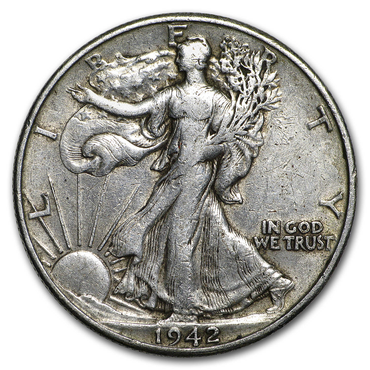 Buy 1942-D Walking Liberty Half Dollar Fine/VF