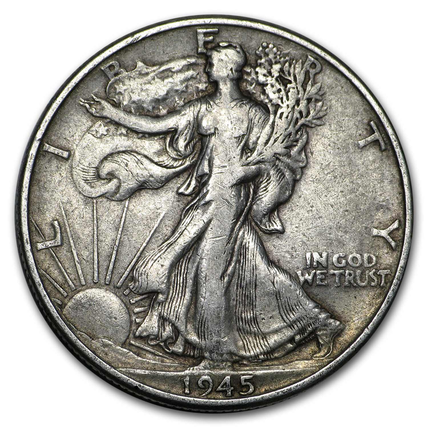 Buy 1945 Walking Liberty Half Dollar Fine/VF