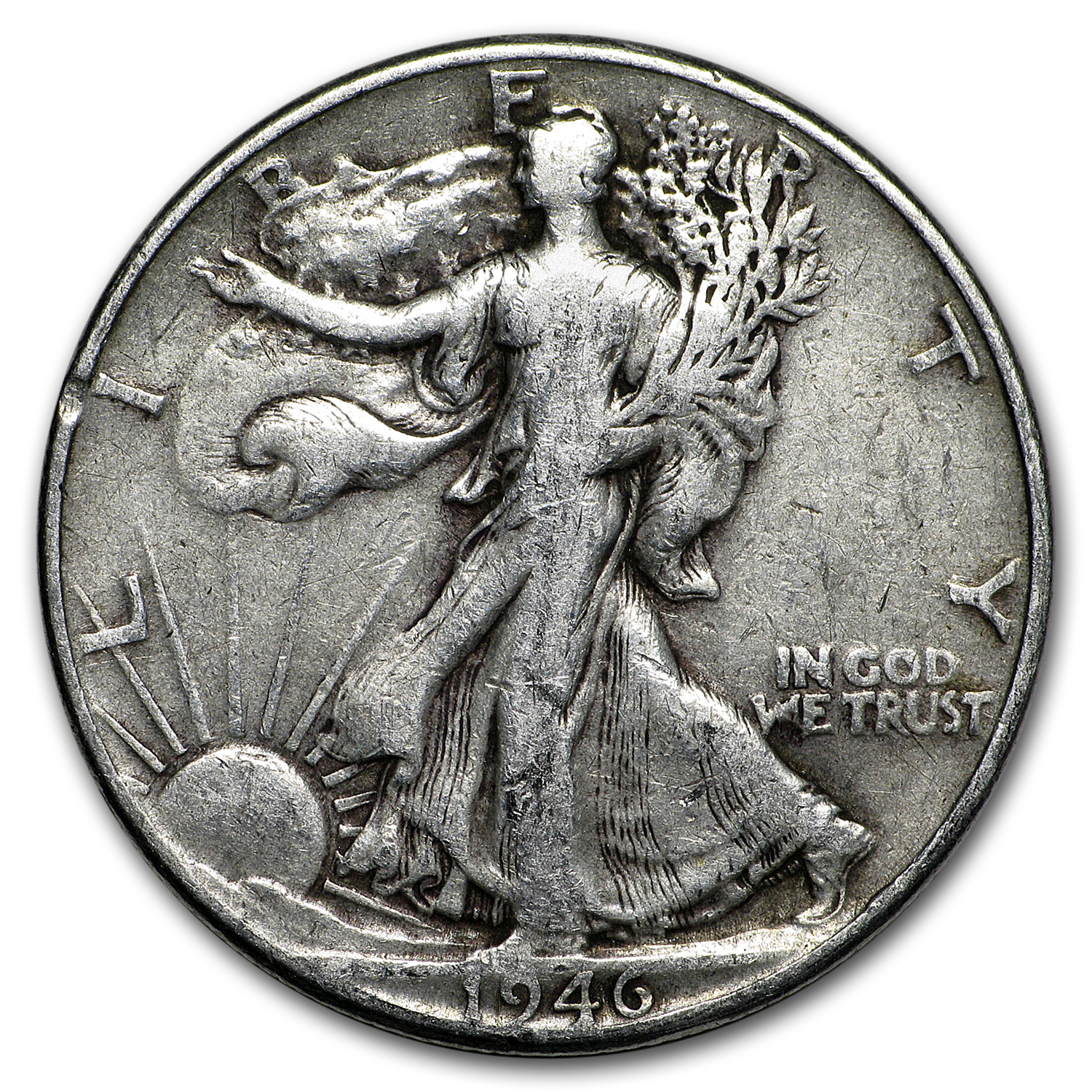 Buy 1946 Walking Liberty Half Dollar Fine/VF