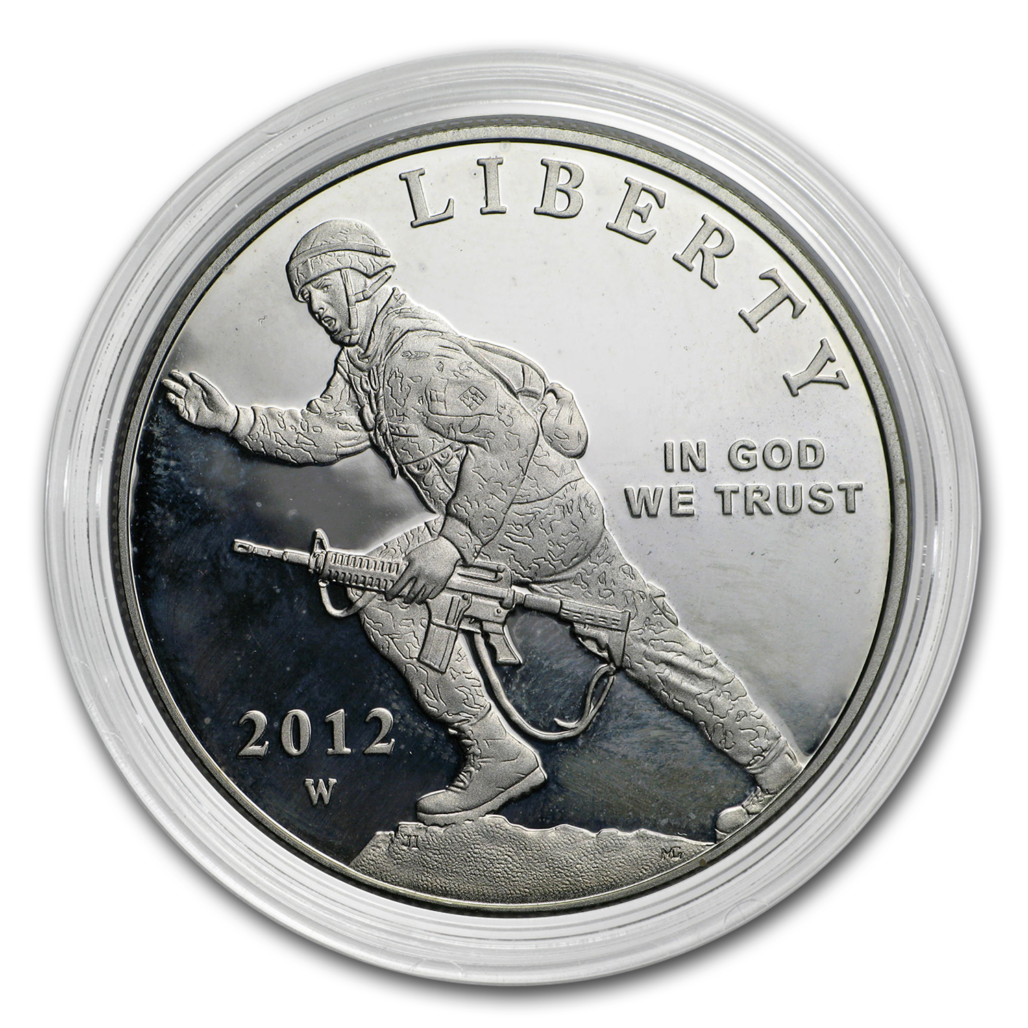 Buy 2012-W Infantry Soldier $1 Silver Commem Proof (Capsule Only)