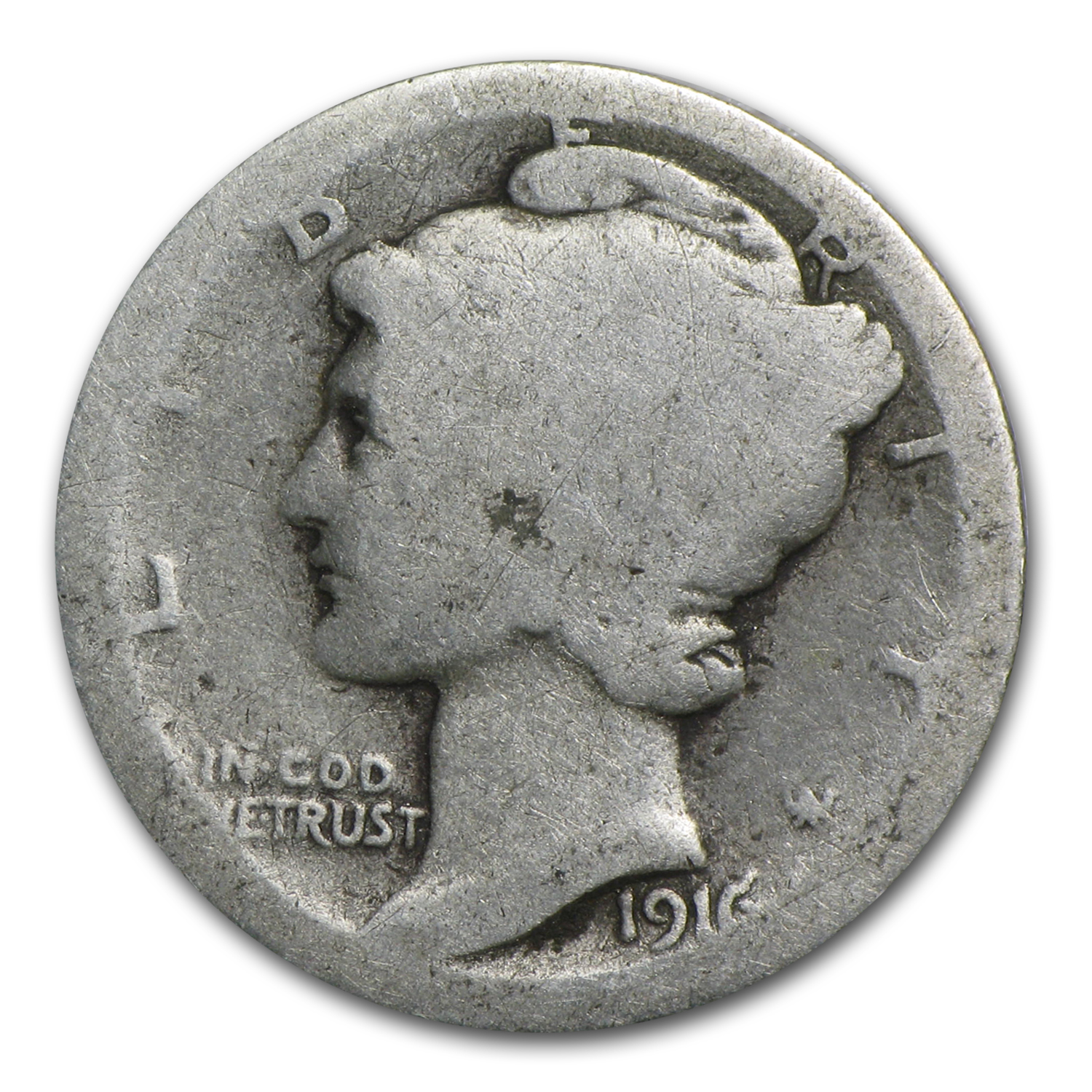 Buy 1916-D Mercury Dime AG - Click Image to Close