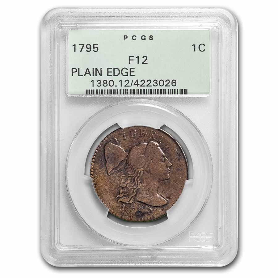 Buy 1795 Large Cent Fine-12 PCGS (Plain Edge)