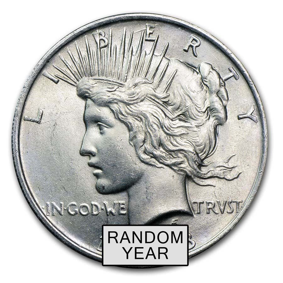 Buy 1922-1925 Peace Silver Dollar BU (Random Year)