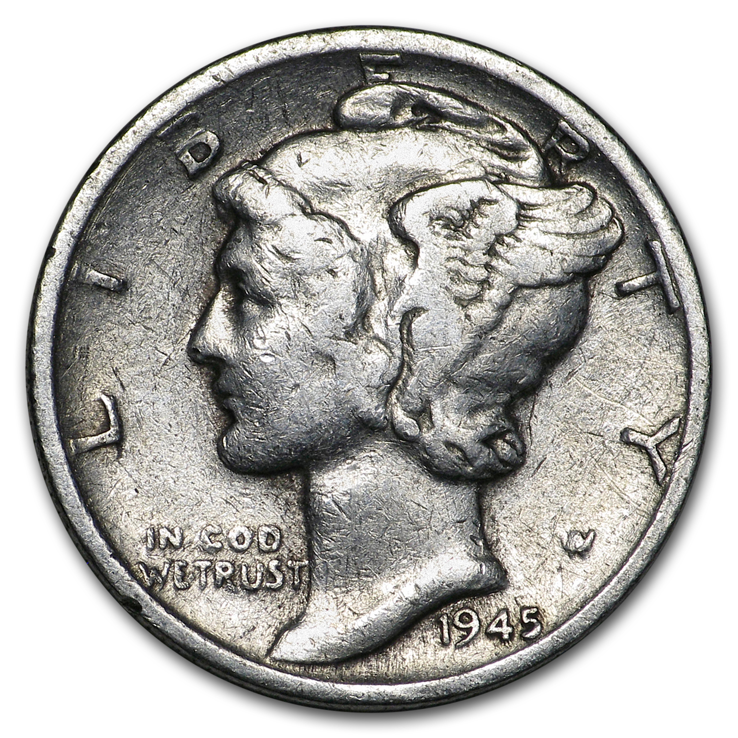 Buy 1945-D Mercury Dime Good/VF