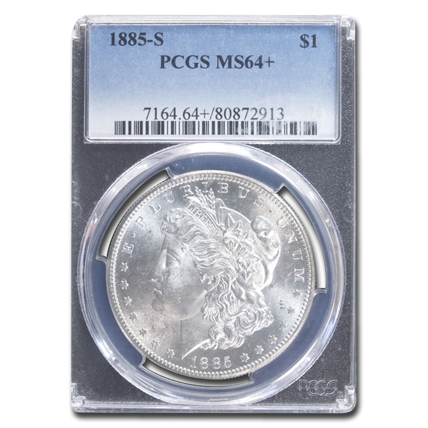 Buy 1885-S Morgan Dollar MS-64+ PCGS