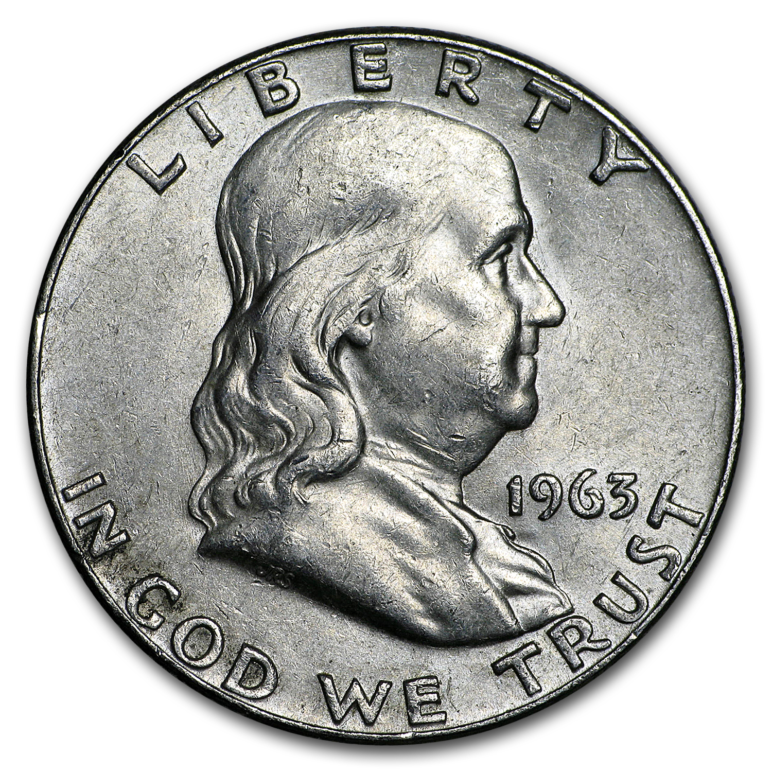 Buy 1963-D Franklin Half Dollar Fine/AU