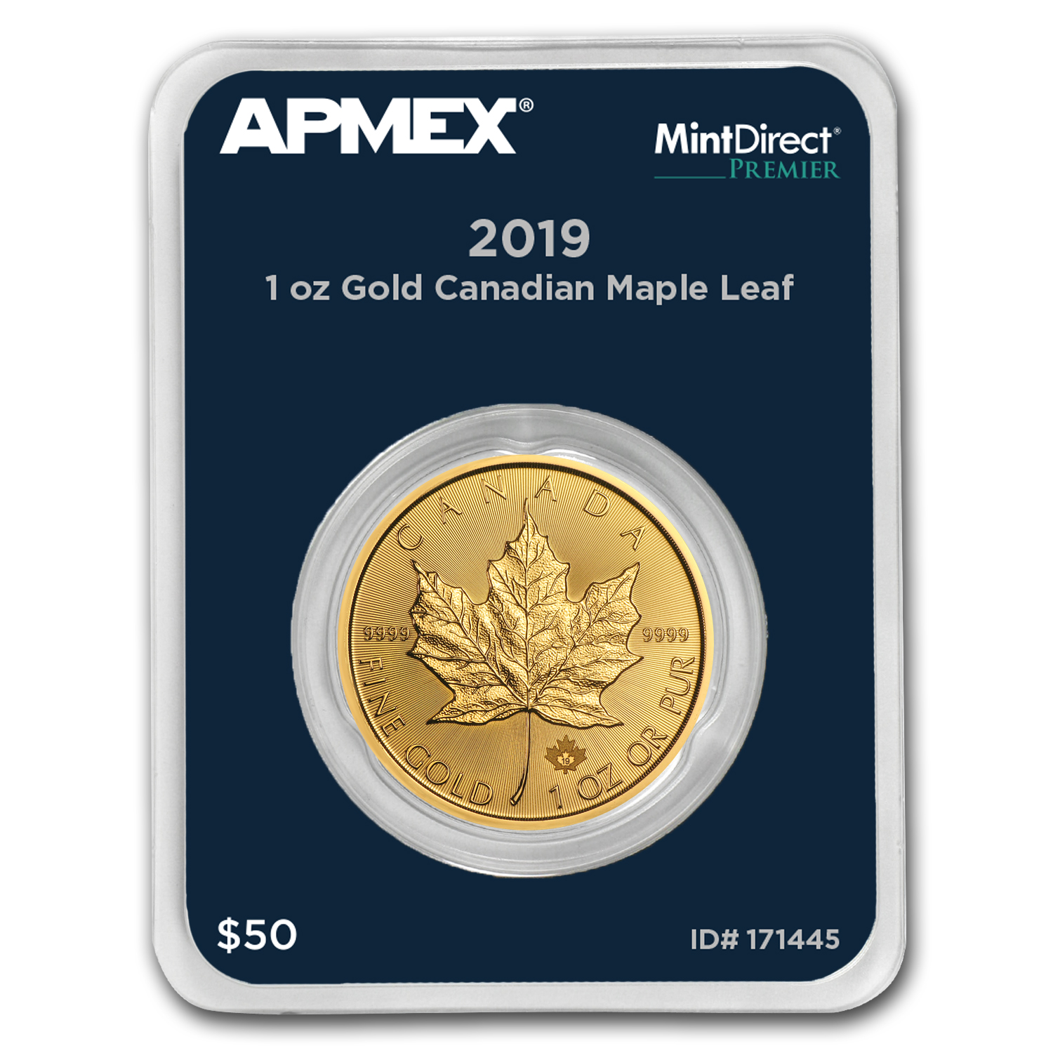 Buy 2019 Canada 1 oz Gold Maple Leaf (MintDirect? Premier Single)