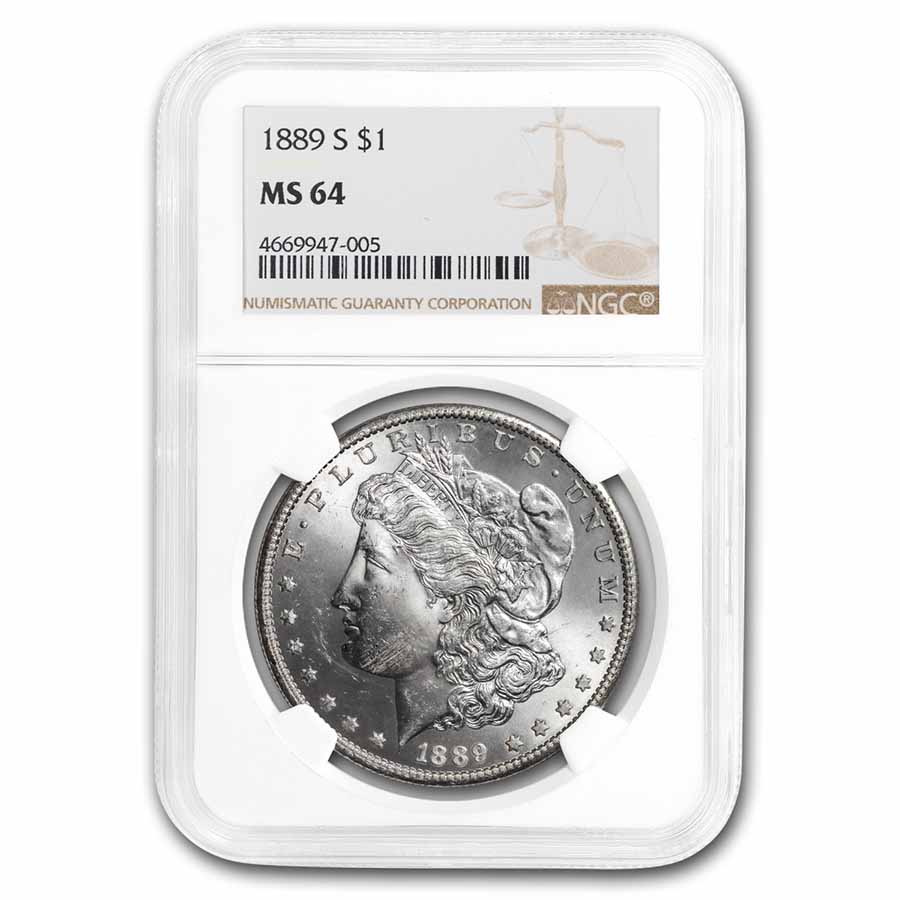 Buy 1889-S Morgan Dollar MS-64 NGC