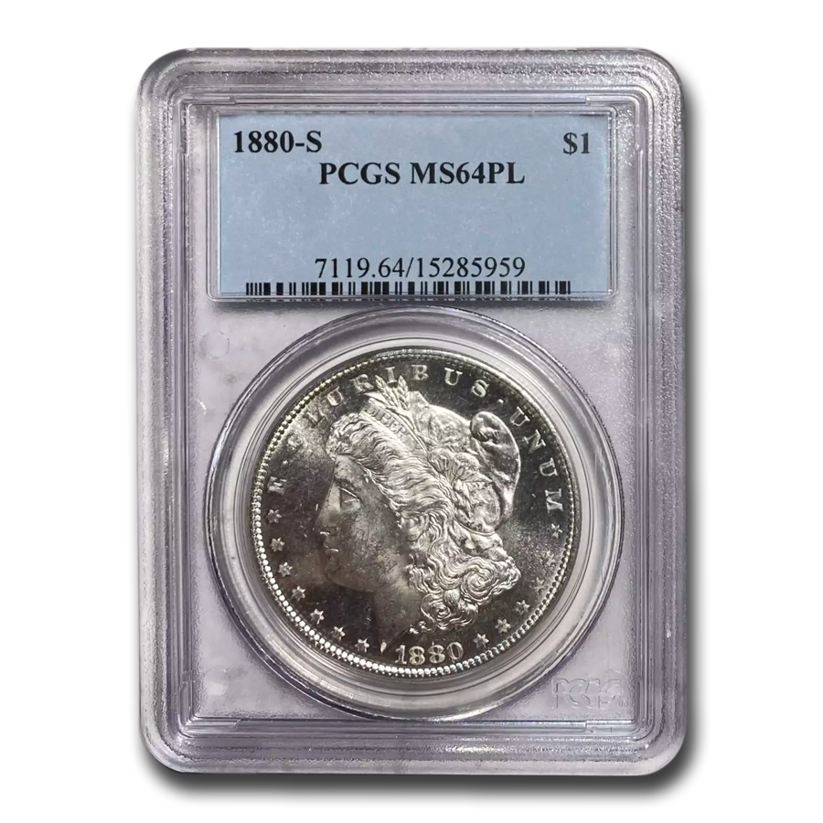 Buy 1880-S Morgan Dollar MS-64 PL PCGS