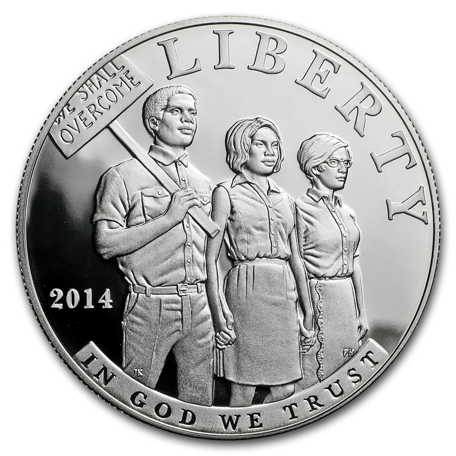 Buy 2014-P Civil Rights 1964 $1 Silver Com Capsule
