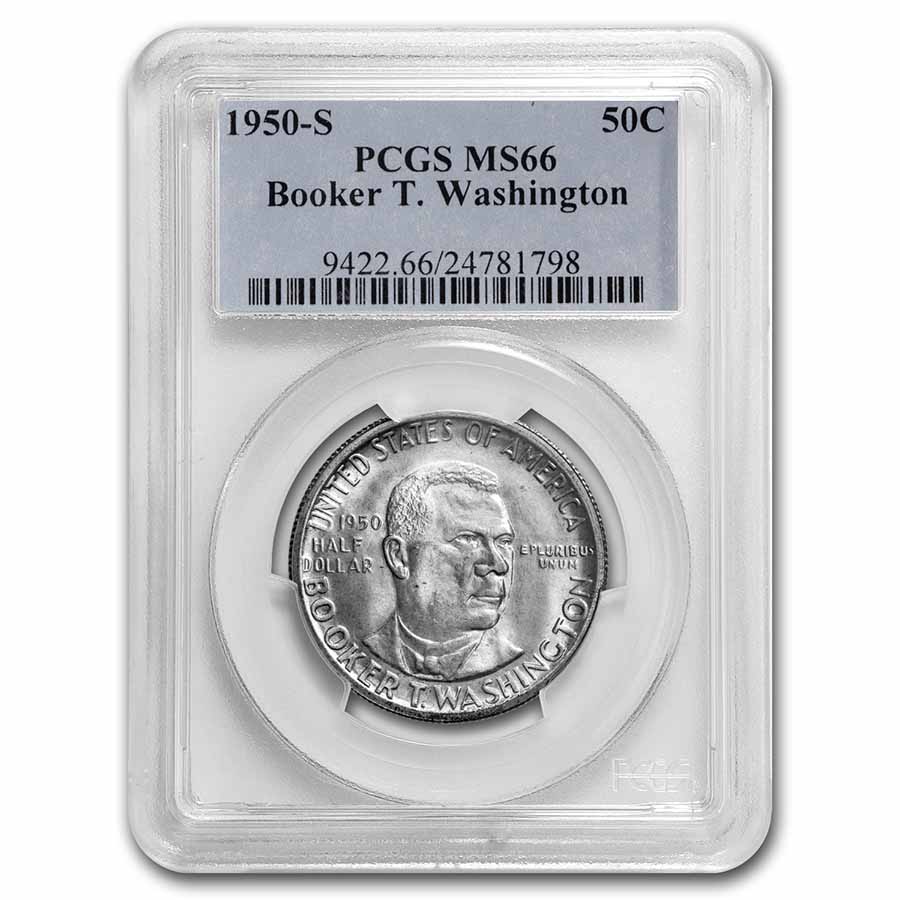 Buy 1950-S Booker T. Washington Half MS-66 PCGS