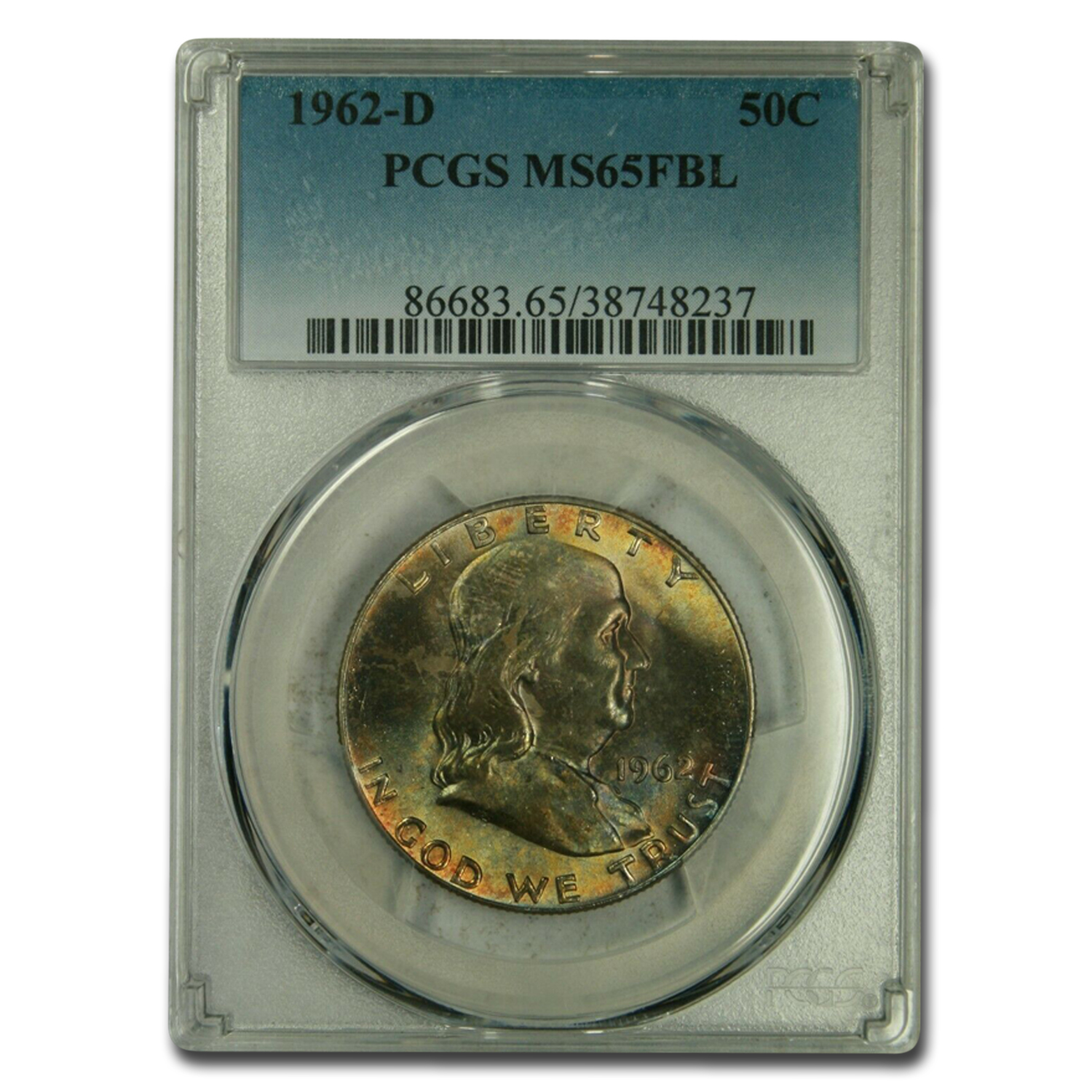 Buy 1962-D Franklin Half Dollar MS-65 PCGS (FBL)