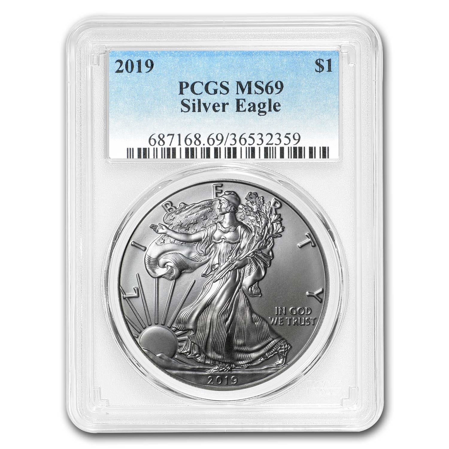 Buy 2019 American Silver Eagle MS-69 PCGS