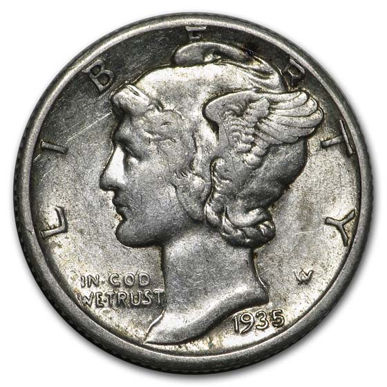 Buy 1935-D Mercury Dime AU