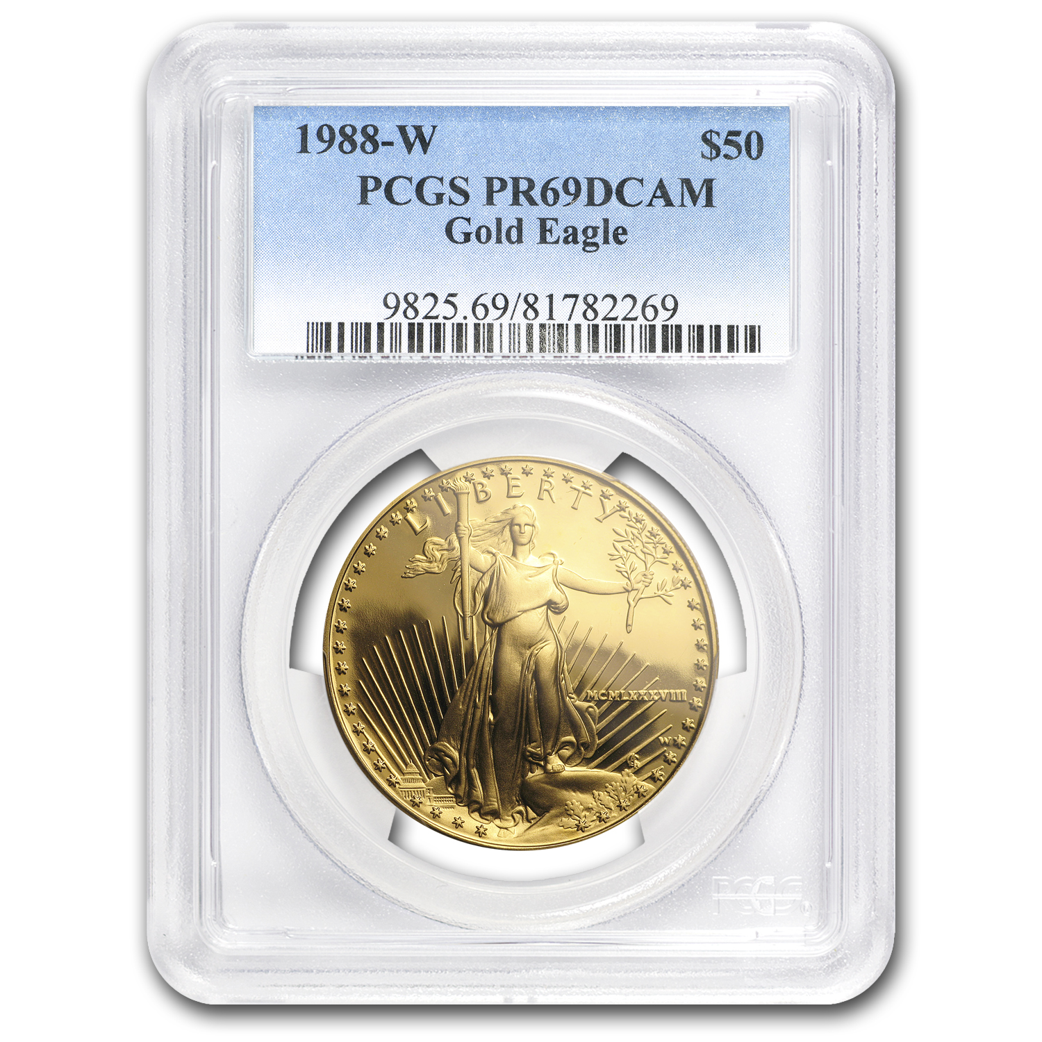Buy 1988-W 1 oz Proof American Gold Eagle PR-69 DCAM PCGS - Click Image to Close
