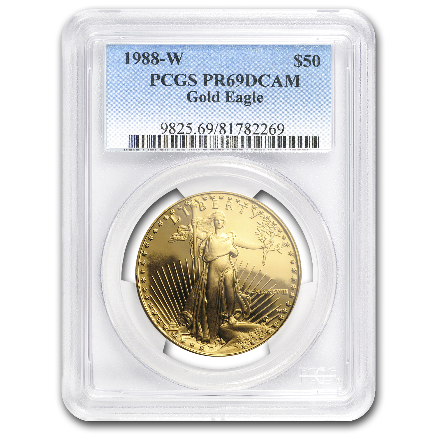 Buy 1988-W 1 oz Proof American Gold Eagle PR-69 DCAM PCGS