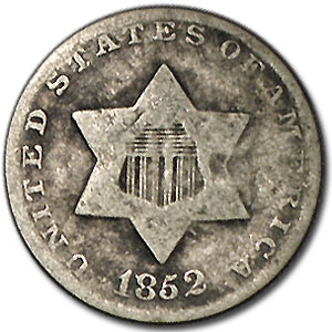 Buy 1852 Three Cent Silver Good - Click Image to Close