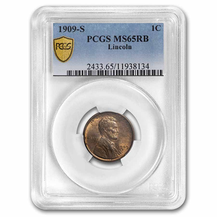 Buy 1909-S Lincoln Cent MS-65 PCGS (Red/Brown)
