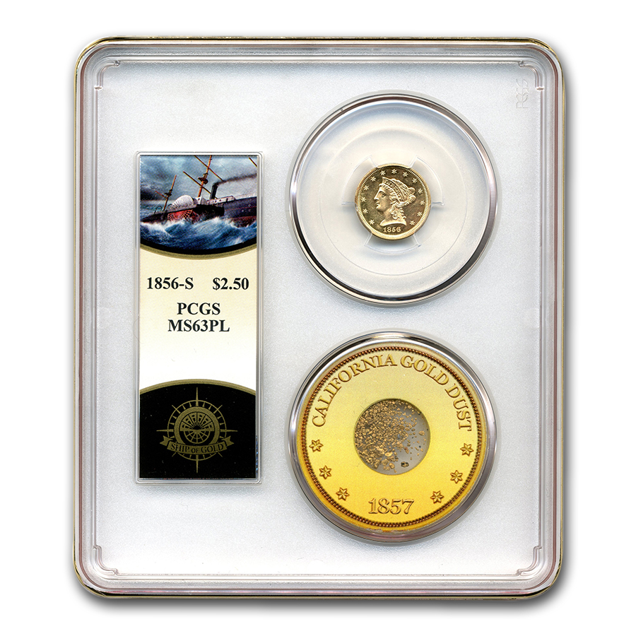 Buy 1856-S $2.50 Liberty Au Quarter Eagle MS-63 PCGS - Click Image to Close