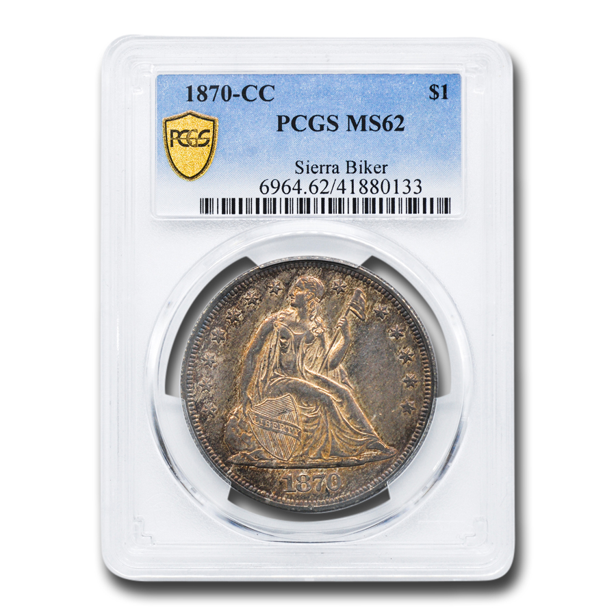 Buy 1870-CC Liberty Seated Dollar MS-62 PCGS - Click Image to Close