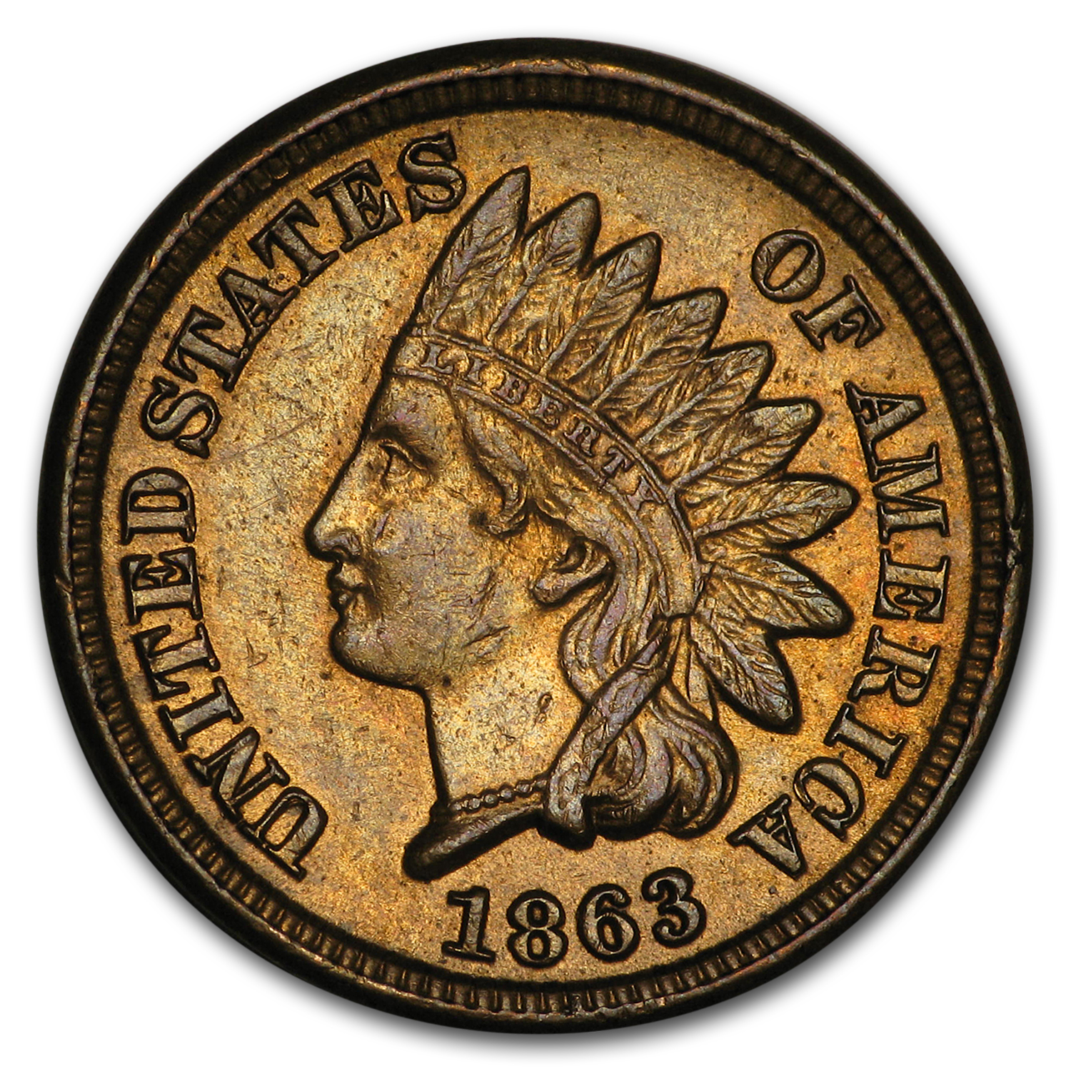 Buy 1863 Indian Head Cent Ch AU