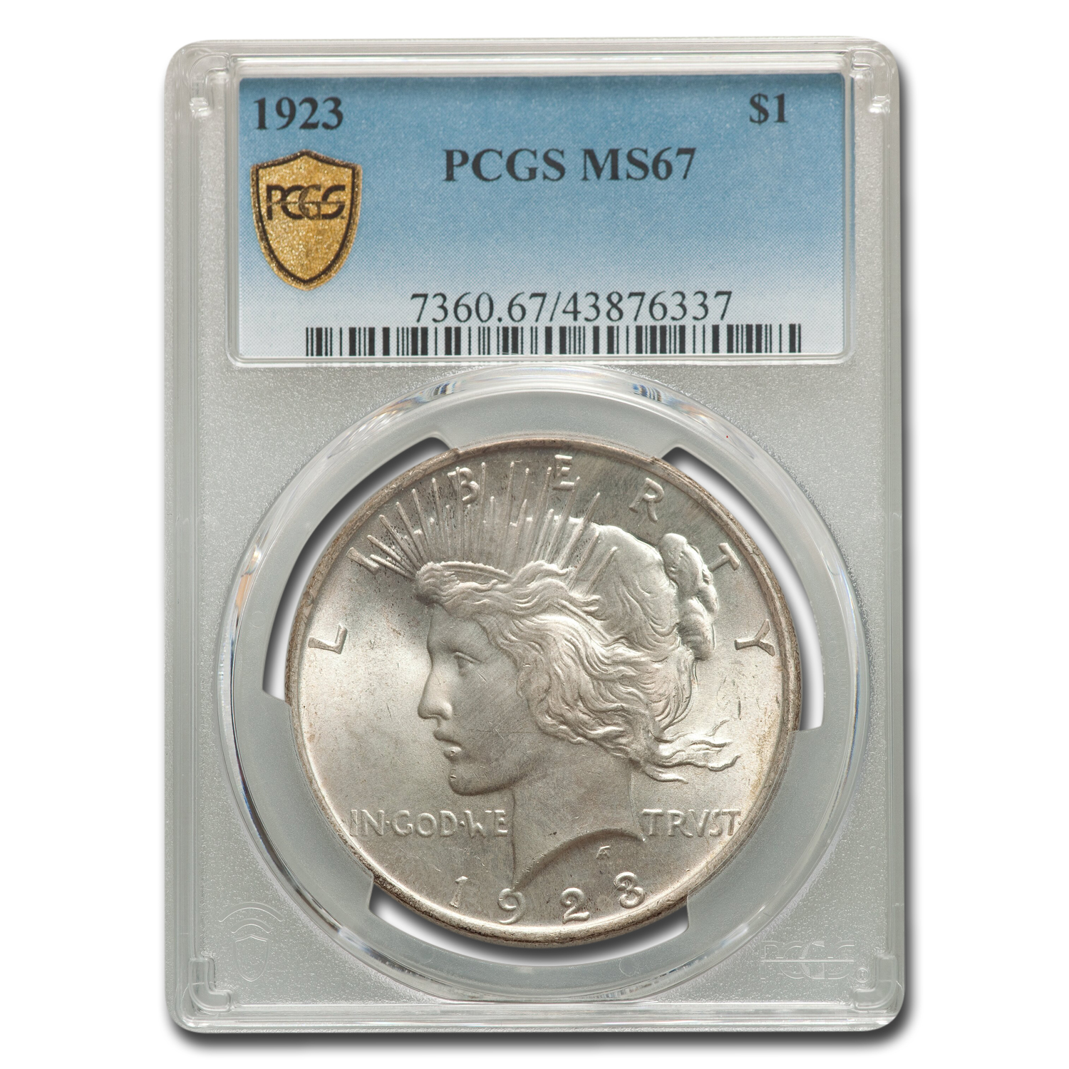 Buy 1923 Peace Dollar MS-67 PCGS