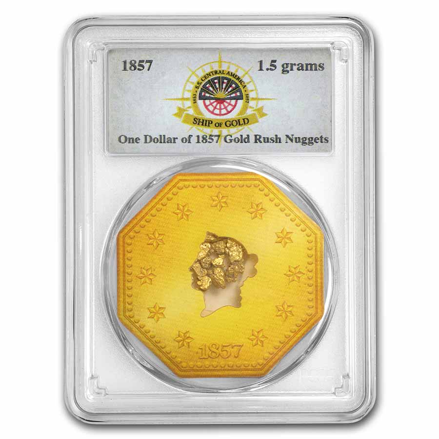 Buy 1857 S.S. Central America Gold Nuggets 1.5 Grams PCGS