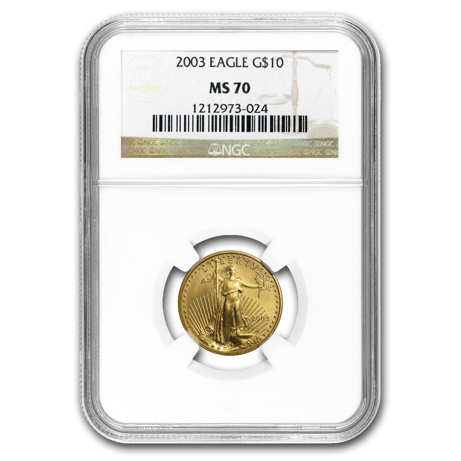 Buy 2003 1/4 oz American Gold Eagle MS-70 NGC