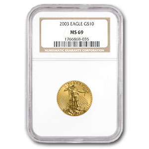 Buy 2003 1/4 oz American Gold Eagle MS-69 NGC