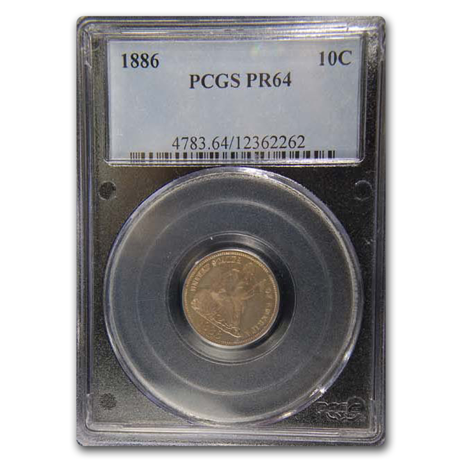 Buy 1886 Liberty Seated Dime PR-64 PCGS