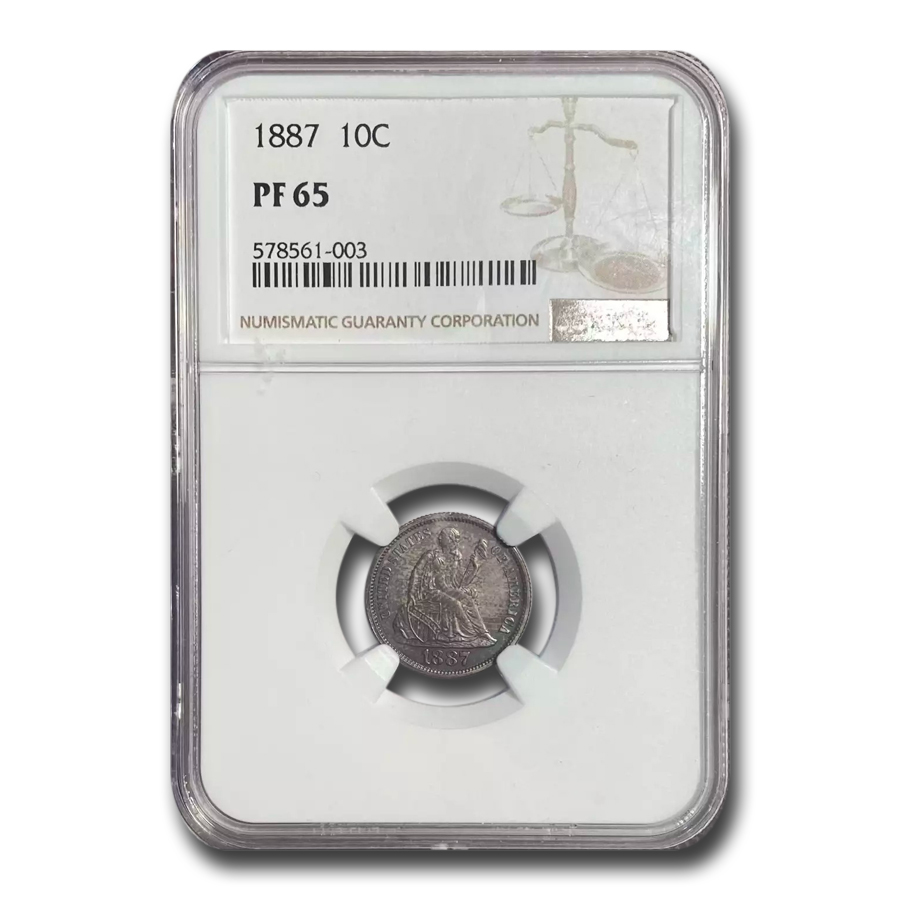Buy 1887 Liberty Seated Dime PF-65 NGC - Click Image to Close