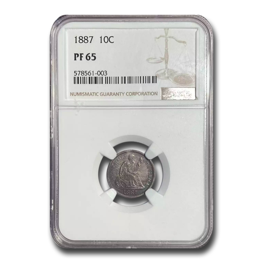 Buy 1887 Liberty Seated Dime PF-65 NGC