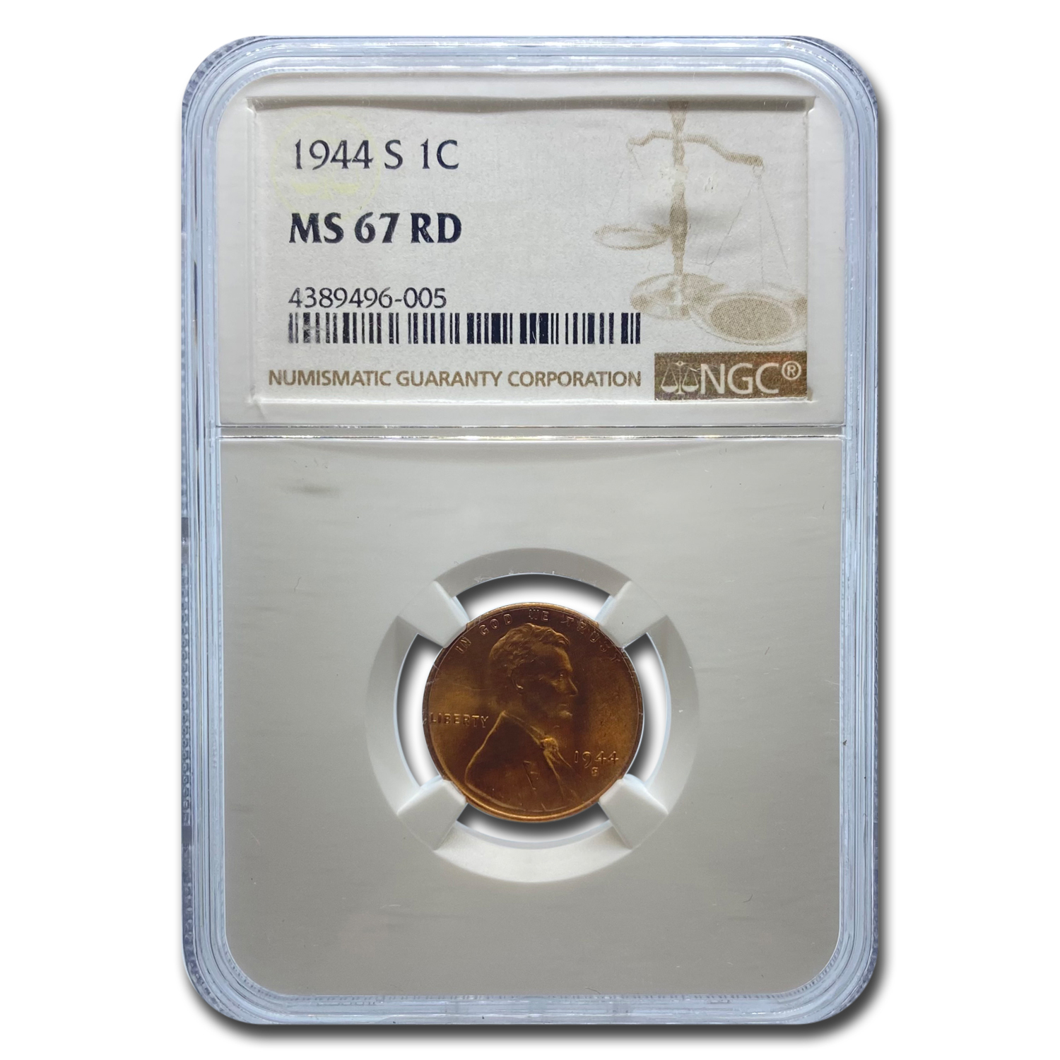 Buy 1944-S Lincoln Cent MS-67 NGC (Red)