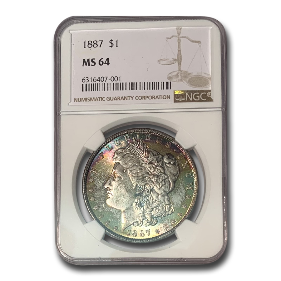 Buy 1887 Morgan Dollar MS-64 NGC (Beautifully Toned)