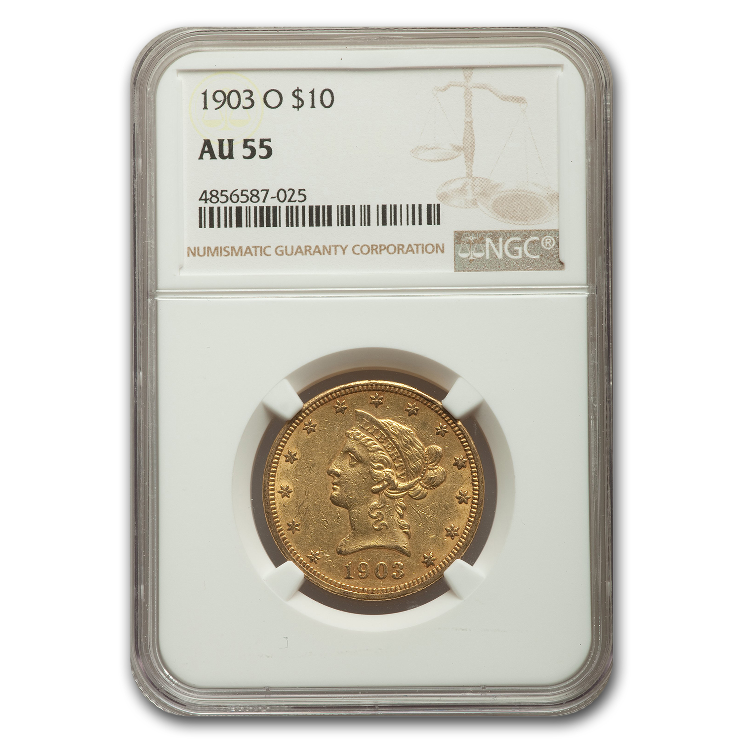 Buy 1903-O $10 Liberty Gold Eagle AU-55 NGC