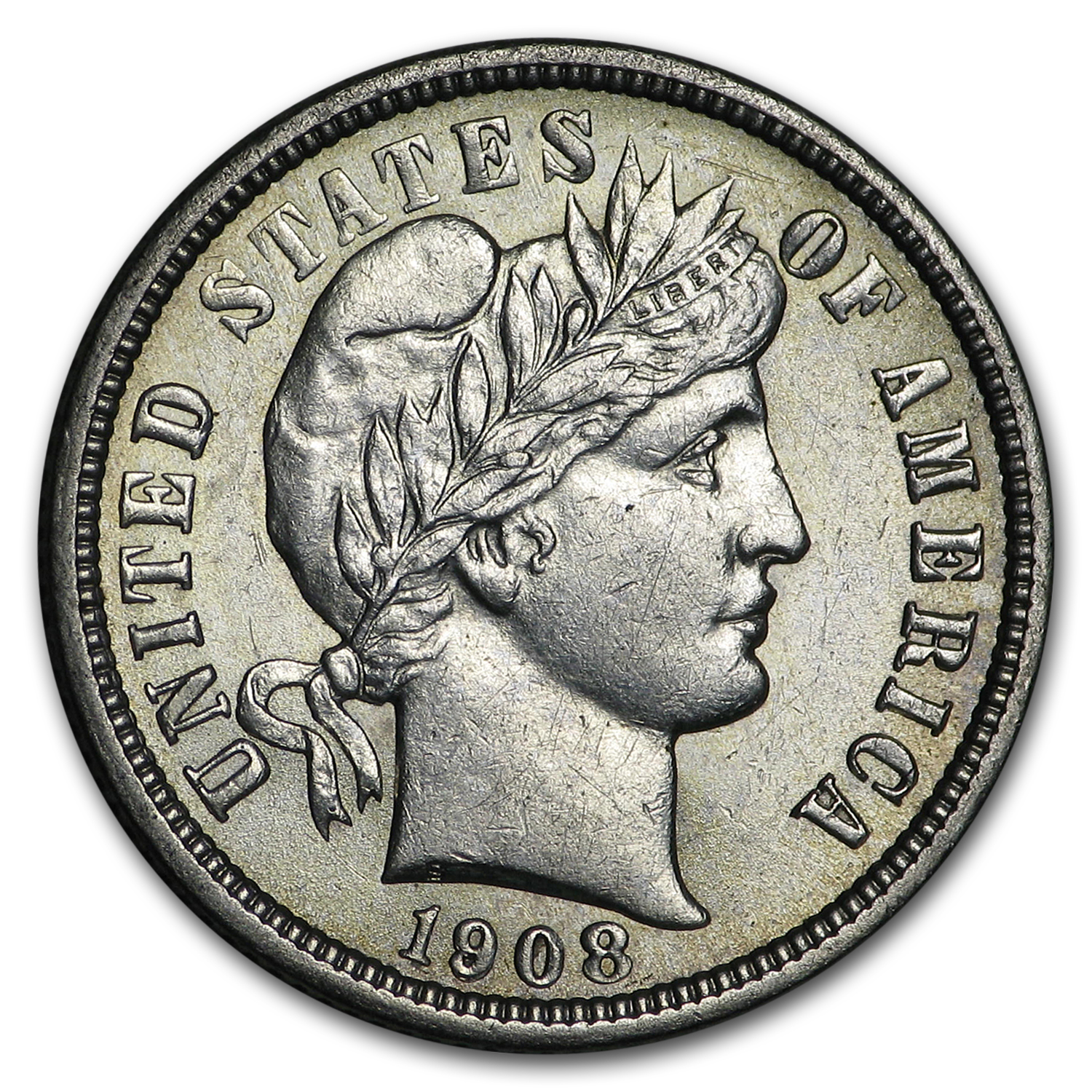 Buy 1908 Barber Dime AU