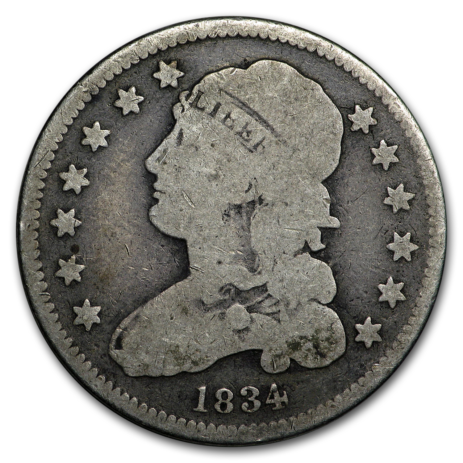 Buy 1834 Capped Bust Quarter VG - Click Image to Close