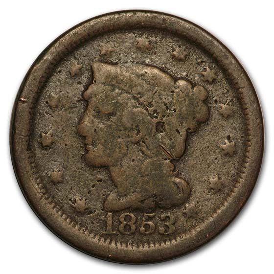 Buy 1853 Large Cent Good