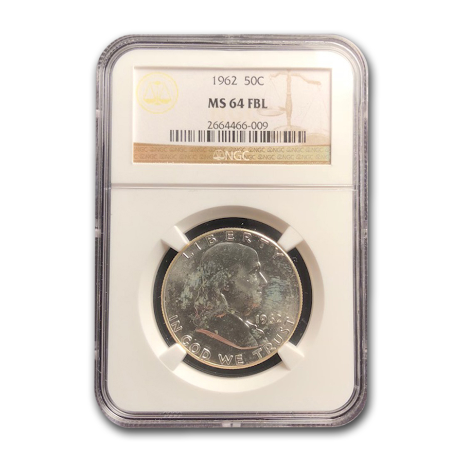 Buy 1962 Franklin Half Dollar MS-64 NGC (FBL)